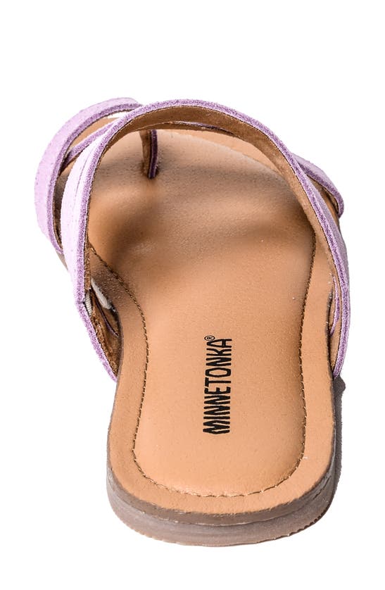 Shop Minnetonka Faribee Strappy Sandal In Orchid