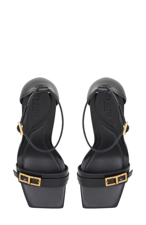 Ted Baker London Vida T-buckle Ankle Strap Sandal In Black