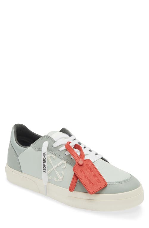 Shop Off-white New Low Vulcanized Sneaker In Greyish Green