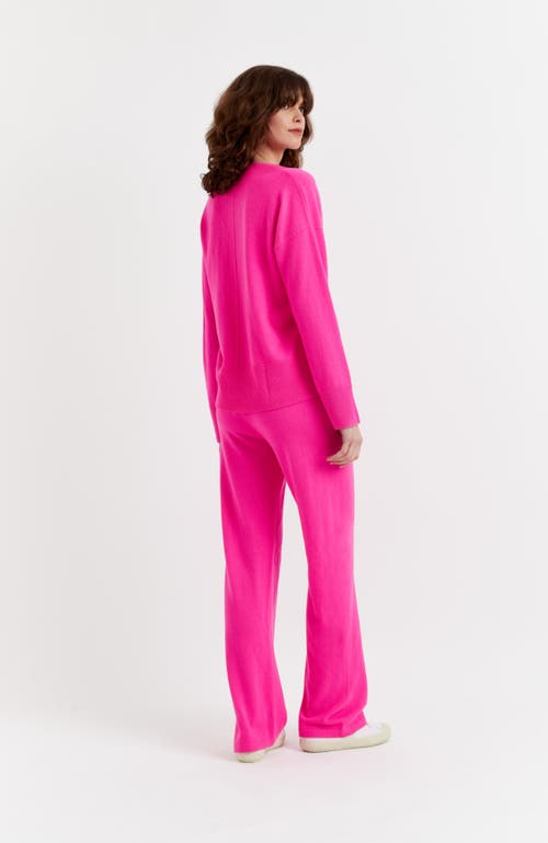 Chinti & Parker Wool-cashmere V-neck Sweater In Pink