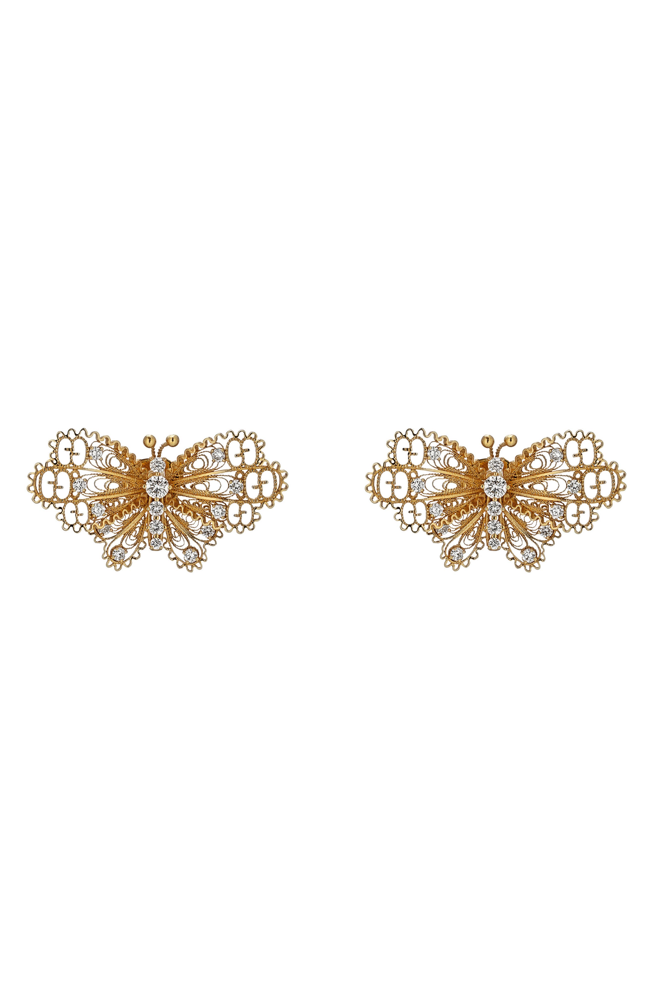 gucci butterfly earrings