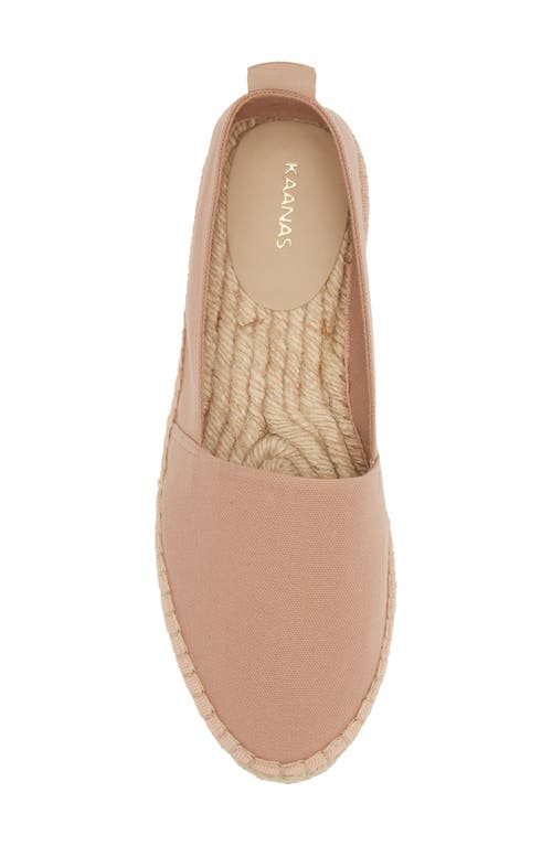 Shop Kaanas Roam Espadrille Flat In Blush