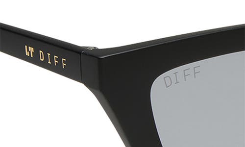 Diff Noelle 50mm Cat Eye Sunglasses In Matte Black