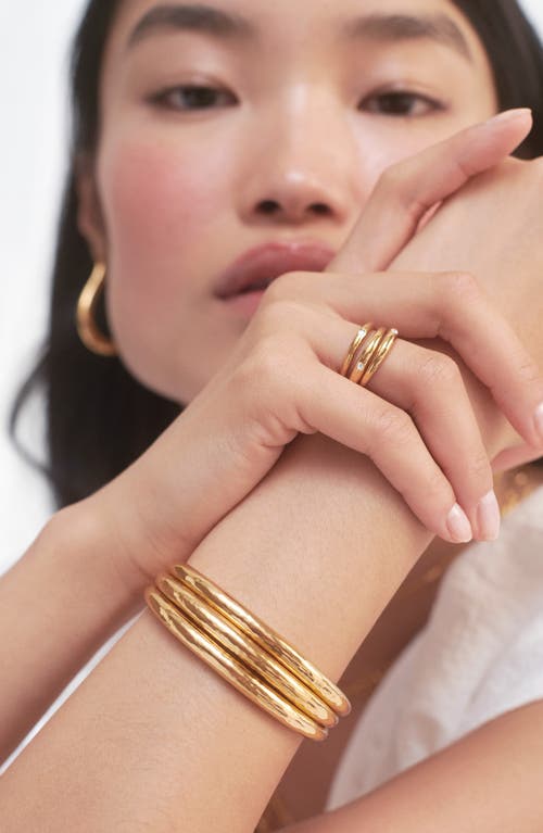 Monica Vinader Gold Deia Diamond Ring Lab Grown Diamond In 18k Gold Vermeil