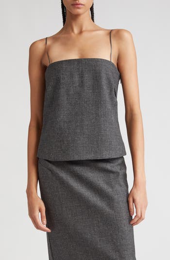 WOOL CAMISOLE - Gray