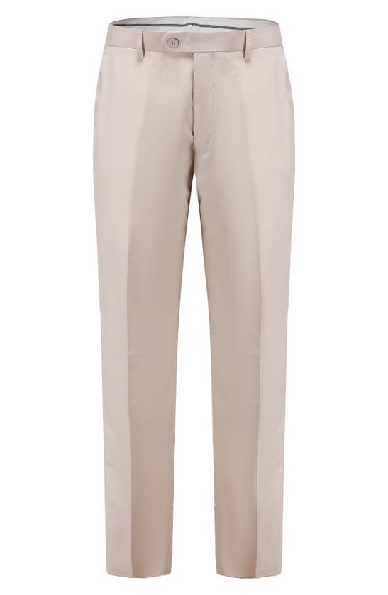 Shop Braveman Premium Slim Fit 3-piece Suit In Light Beige