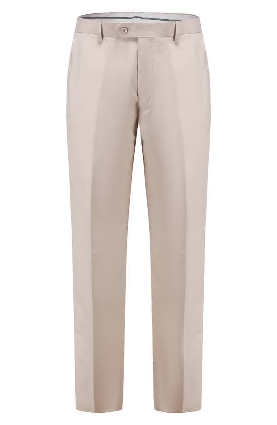 Braveman Premium Slim Fit 3-piece Suit In Light Beige