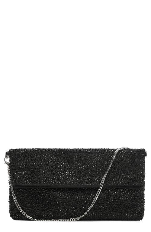 MANGO Crystal Chain Strap Handbag in Black at Nordstrom