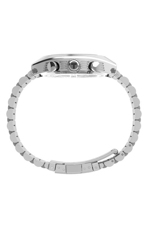 Shop Timex ® Legacy Chronograph Bracelet Watch, 11mm X 22mm In Stainless Steel