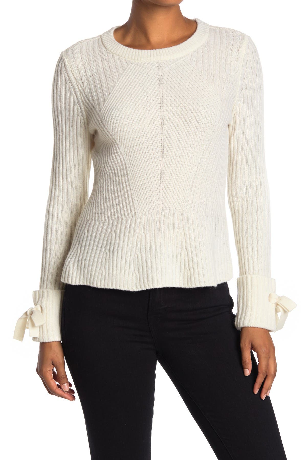 peplum cashmere sweater