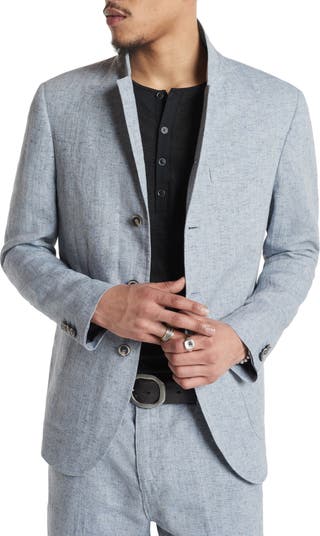 John Varvatos Slim Fit Cut Away Jacket in Gray for Men