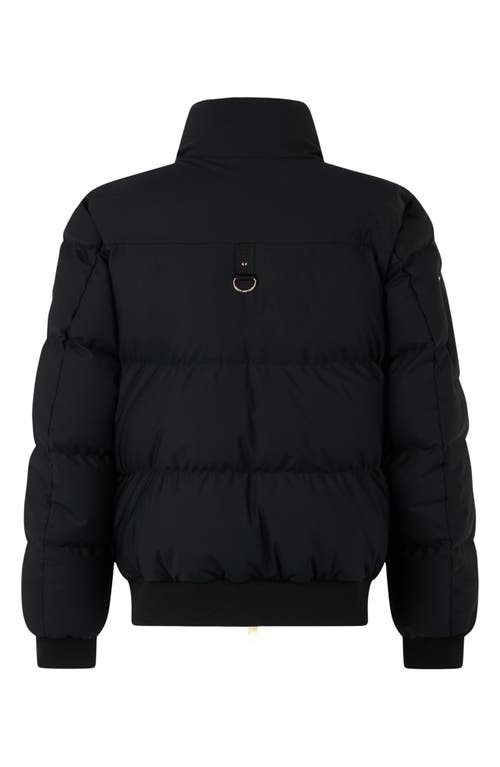 Moose Knuckles High Point Gold Series 800 Fill Power Down Bomber Jacket In Black