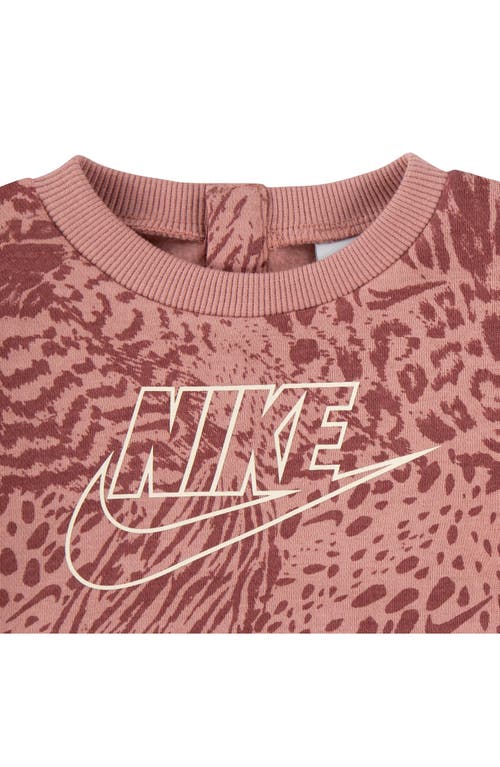 Nike Home Swoosh Home Sweatshirt & Leggings Set In Cedar