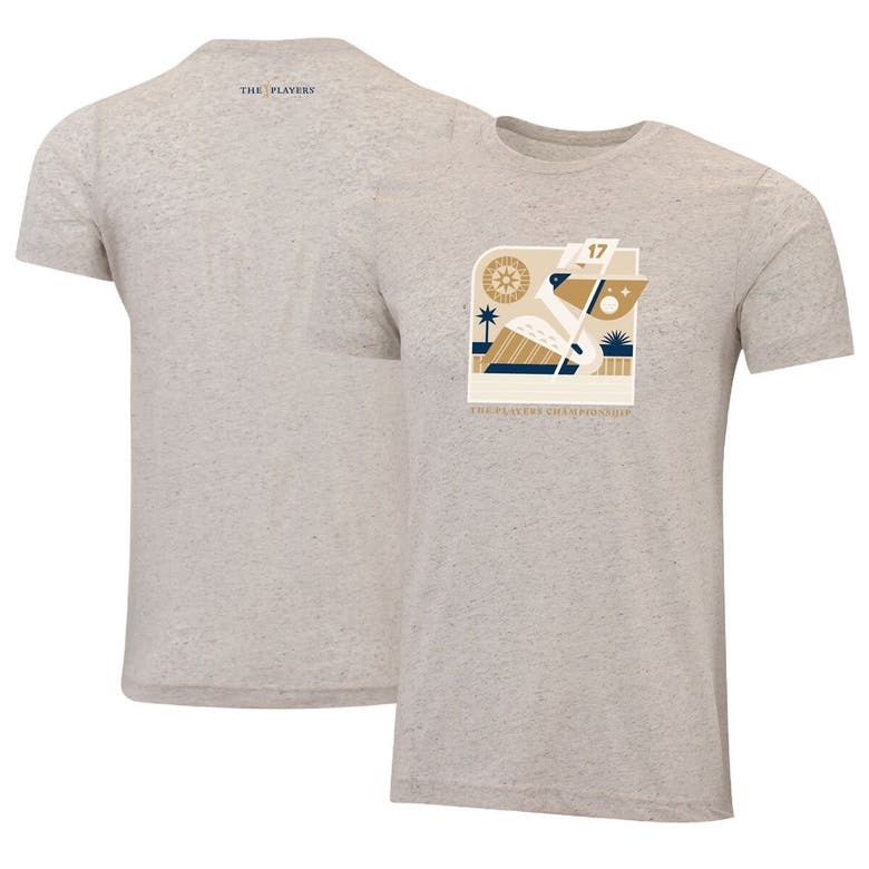 Shop Ahead Cream The Players Pelican 17th Flag Instant Classic Tri-blend T-shirt