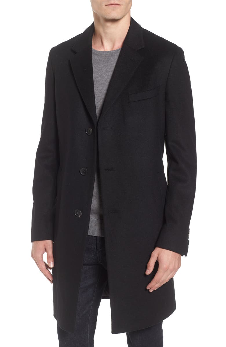 BOSS Nye Wool & Cashmere Topcoat | Nordstrom