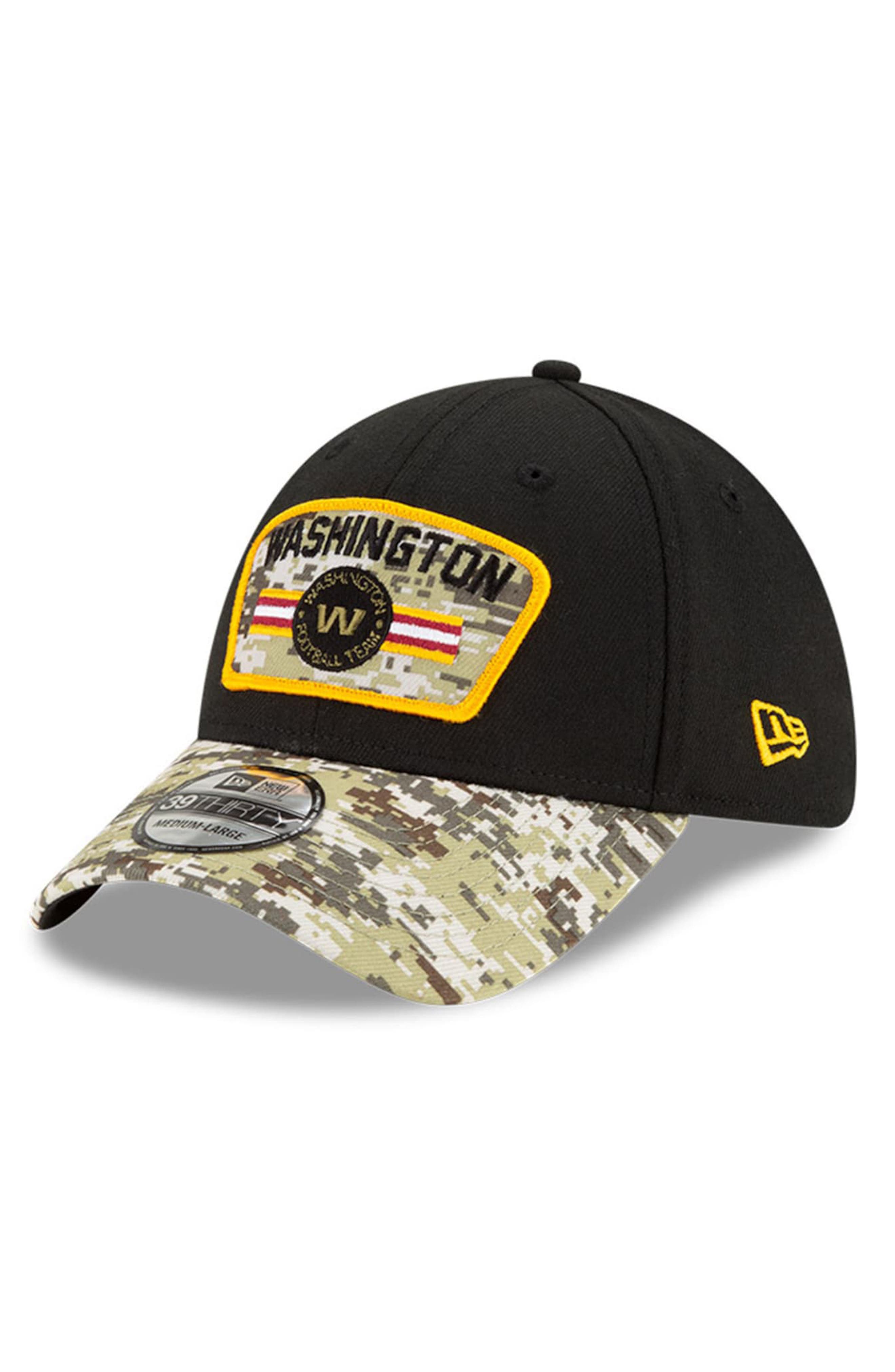 washington football team camo hat