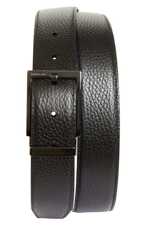 Ferragamo Classic Double Adjustable Reversible Leather Belt In Moro