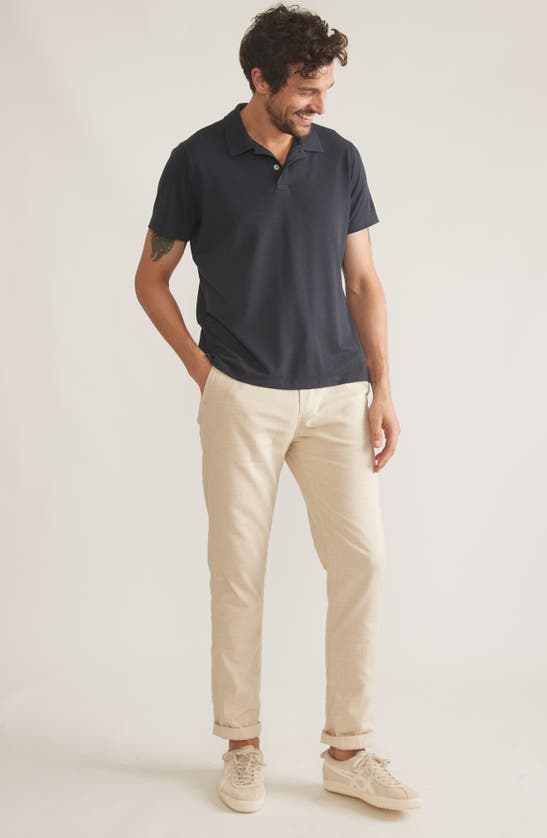 Shop Marine Layer Sport Air Performance Polo In Sky Captain