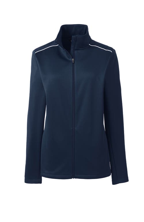 Shop Lands' End School Uniform  Active Track Jacket In Classic Navy