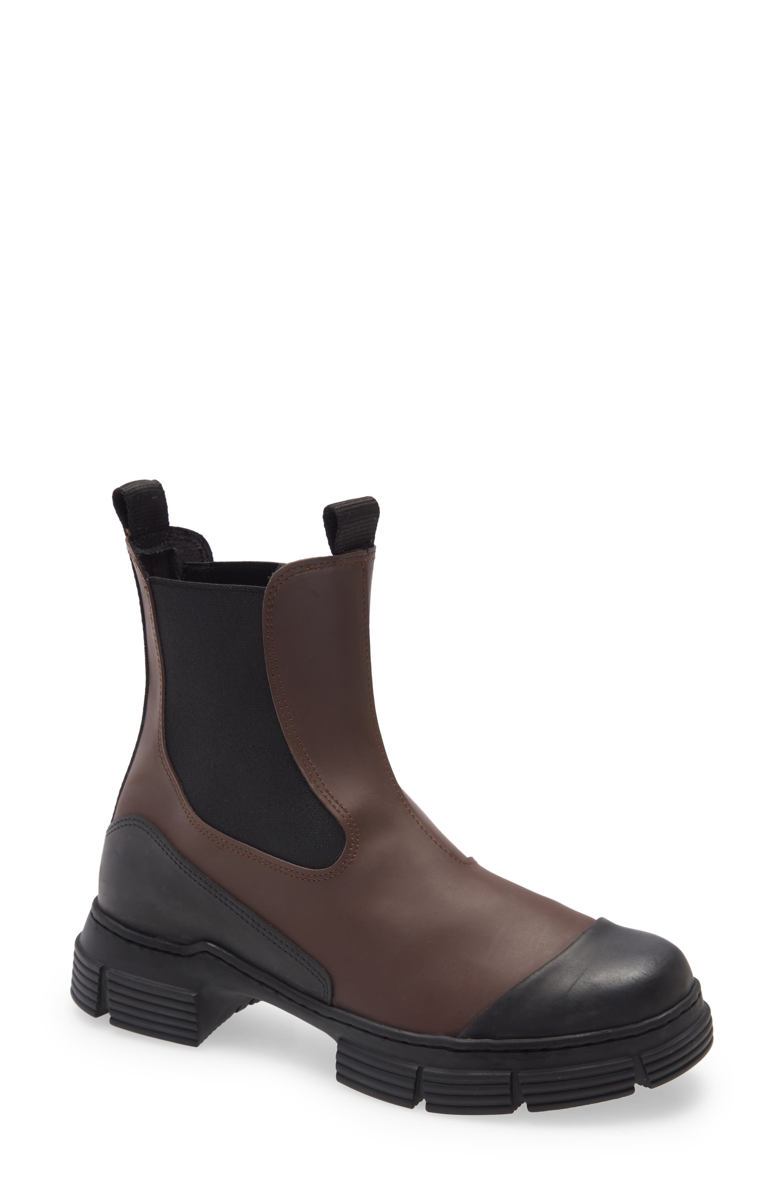 waterproof recycled rubber city boot ganni