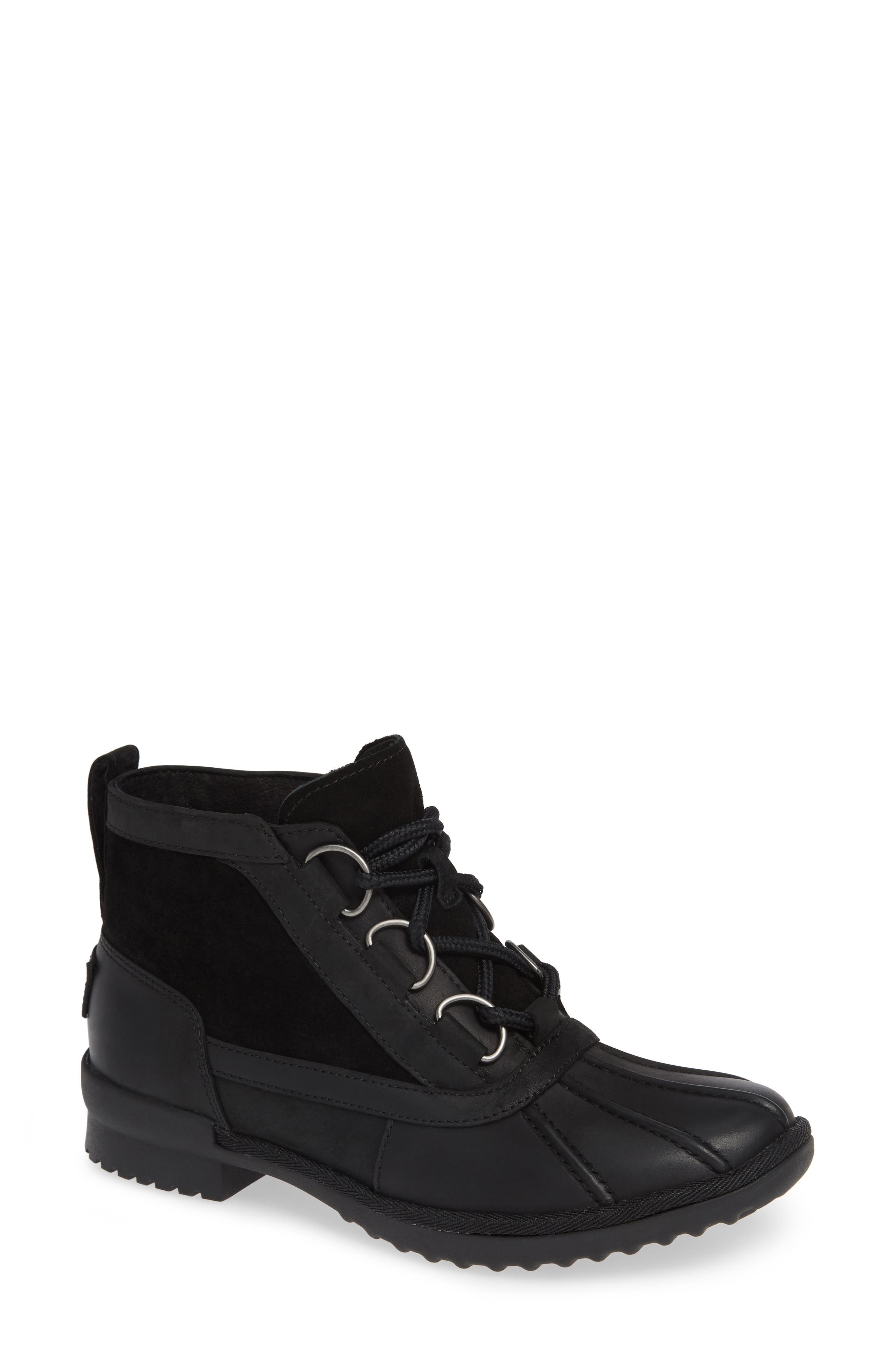 UGG® Heather Waterproof Lace-Up Bootie 