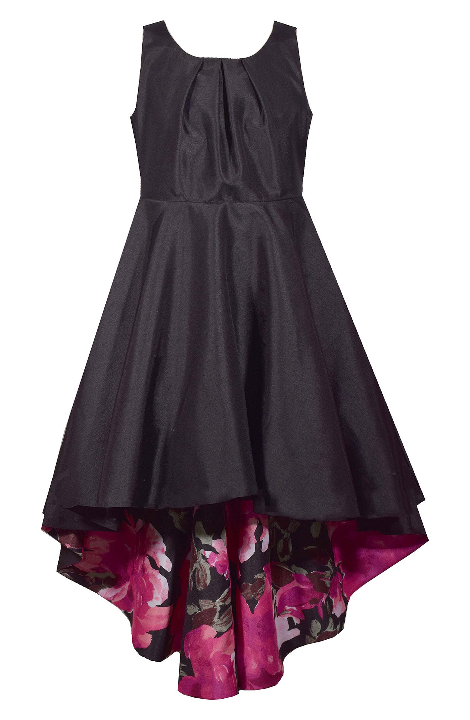 Iris & Ivy Floral Lined High/Low Dress (Big Girls) | Nordstrom