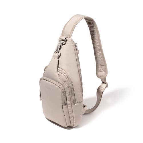 Baggallini Central Park Sling Bag In Moonrock Puff