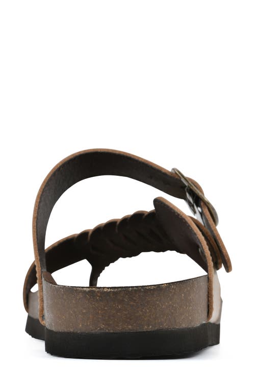 White Mountain Footwear Happier Sandal In Antique/gold Leather