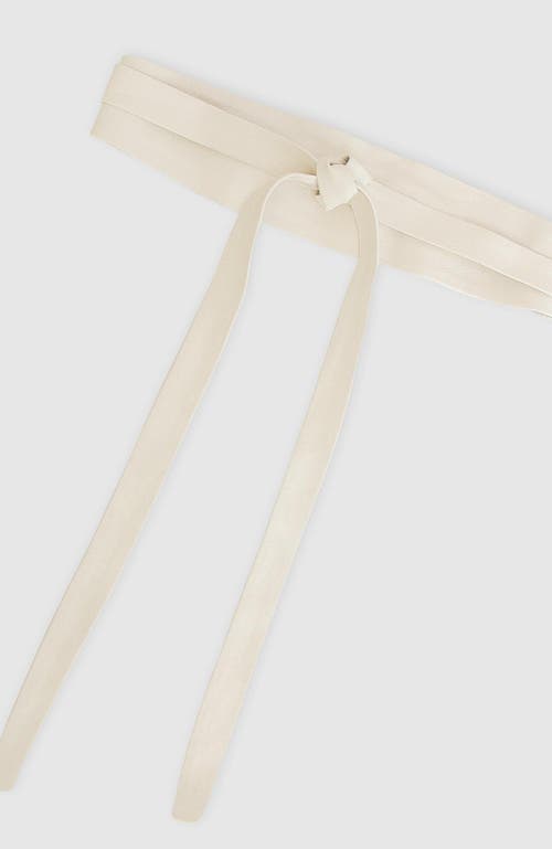 Shop Belle & Bloom Odyssey Soft Wrap Leather Belt In Cream