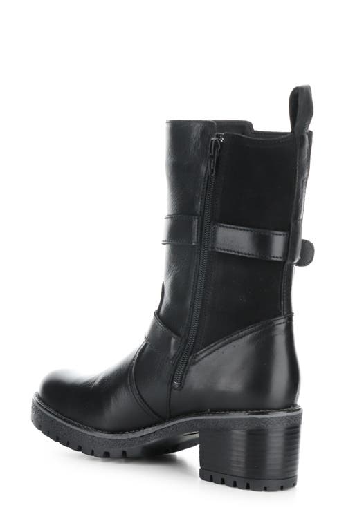 Bos. & Co. Maise Waterproof Bootie In Black Feel/suede