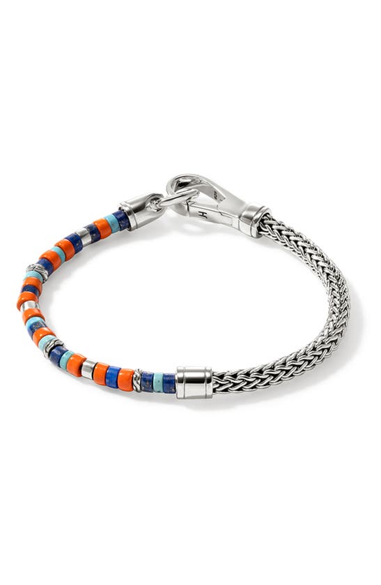 Shop John Hardy Hesishi Chain & Stone Bracelet In Silver