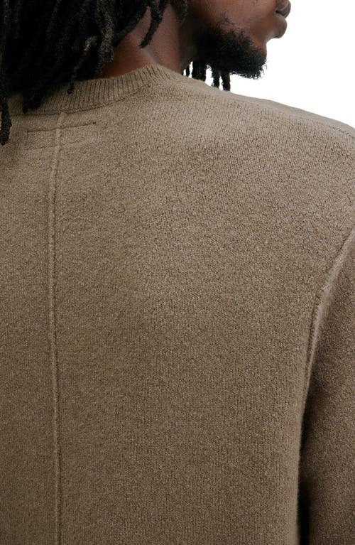 Shop Allsaints Statten Crewneck Sweater In Taylor Green