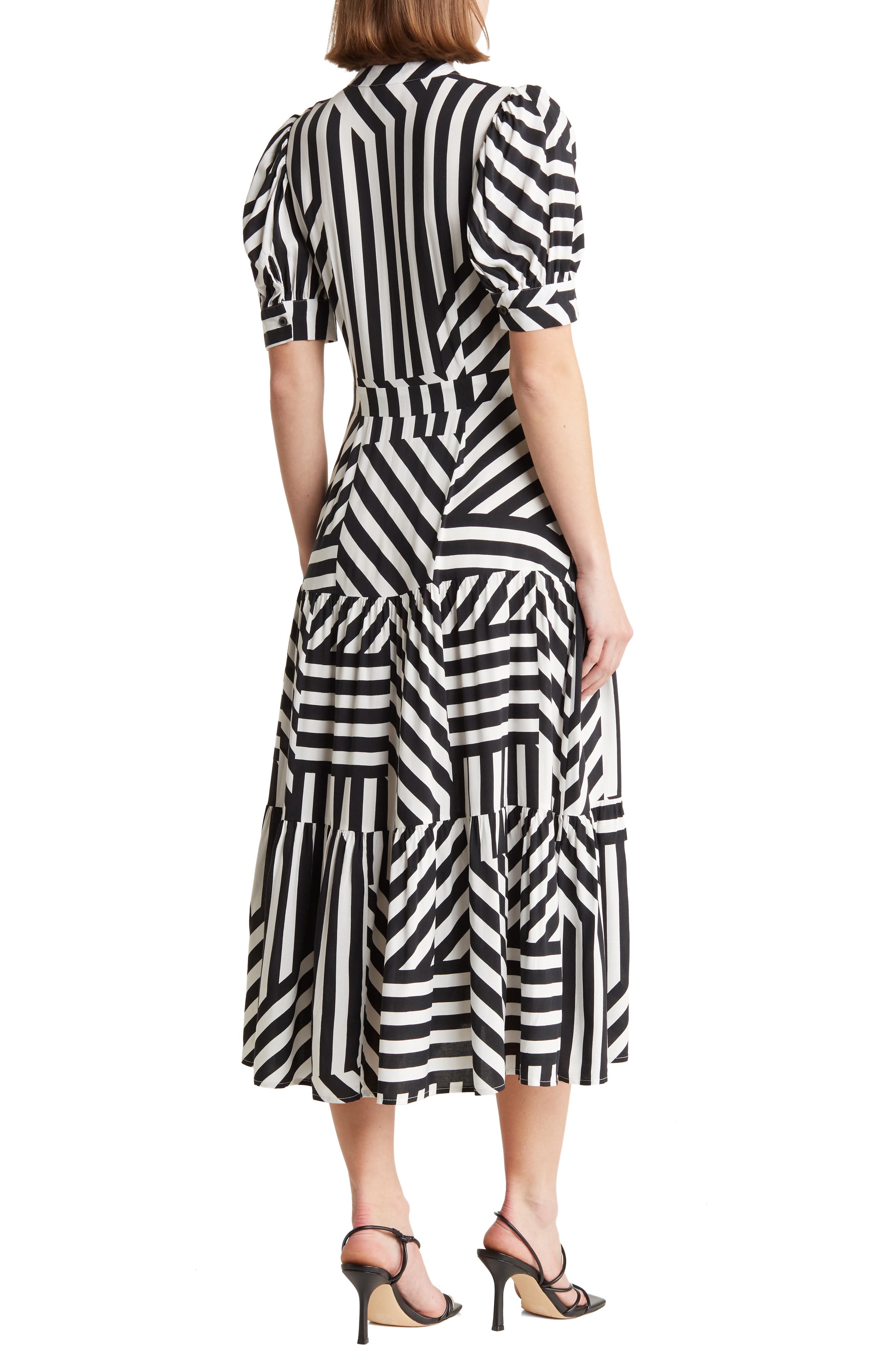 BY DESIGN Grace Button Front Midi Dress Nordstromrack