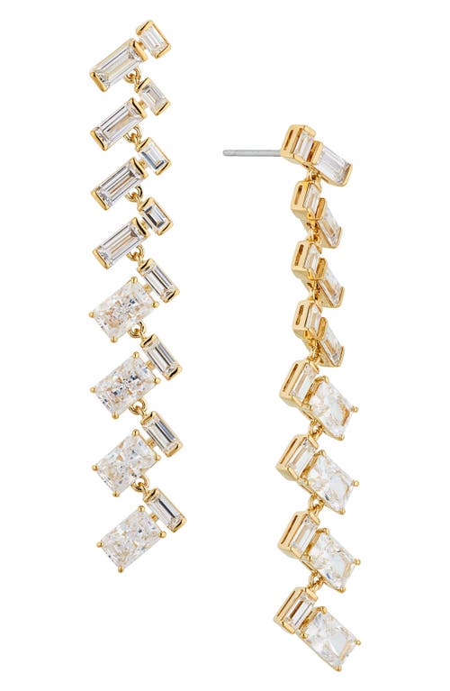 Nadri Gwen Linear Drop Earrings in Gold at Nordstrom