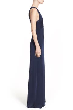 Yigal Azrouël Wrap Front Jersey Gown | Nordstrom