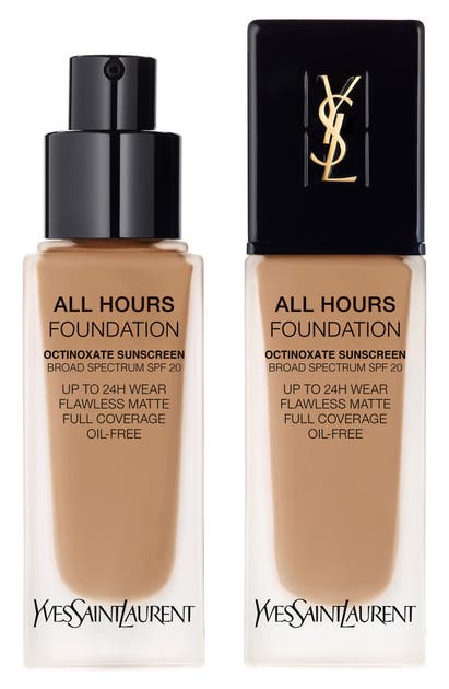 Saint Laurent All Hours Full Coverage Matte Foundation Spf 20 In B55 Toffee