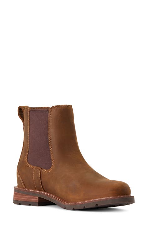 Petite-friendly narrow-calf leather riding boots: Ariat York