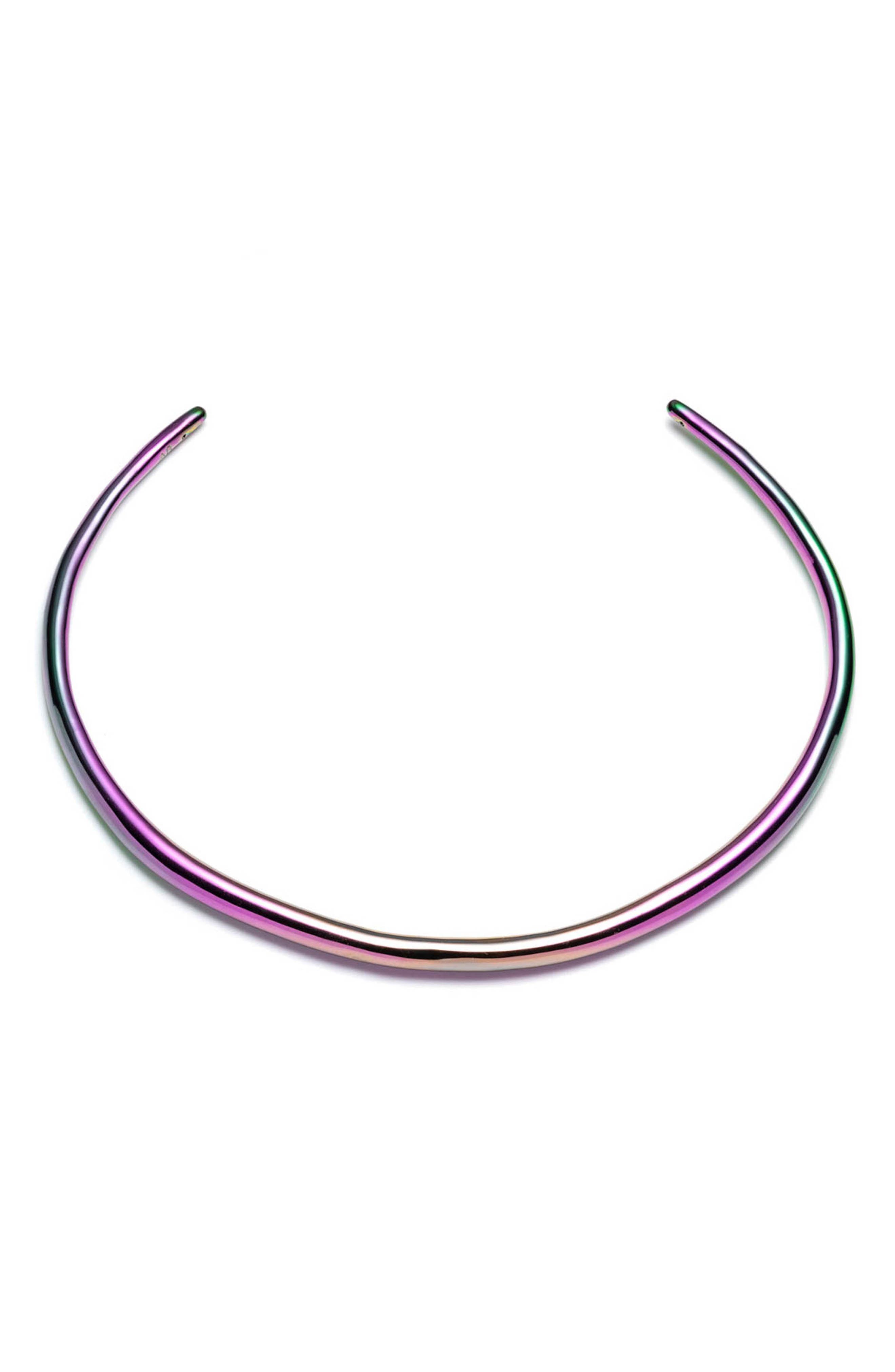 Alexis Bittar Liquid Thin Collar Necklace In Multi Color