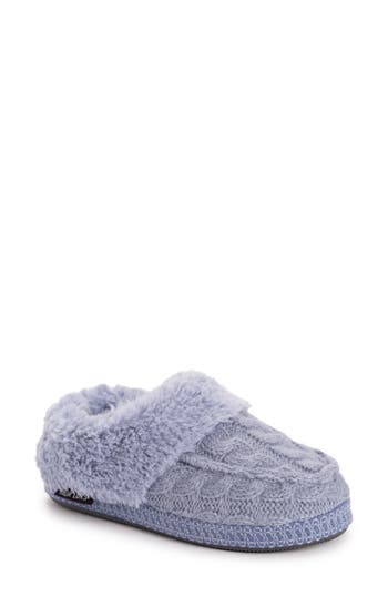 Muk Luks Moselle Faux Shearling Clog Slipper (women)<br /> In Moonstone