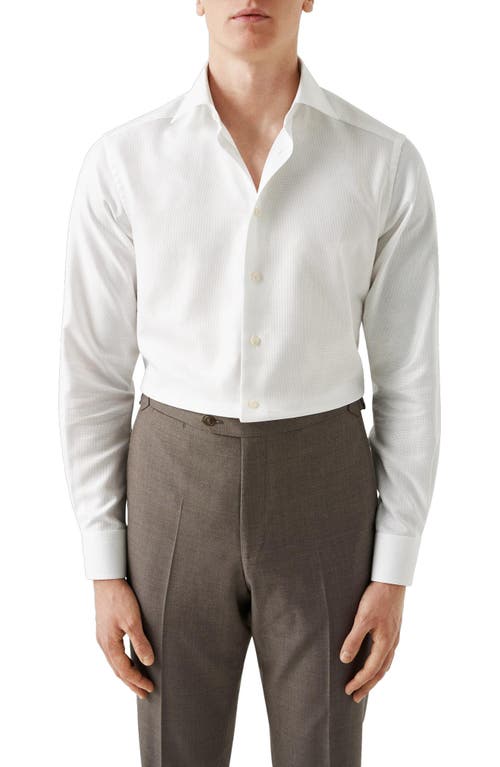 Shop Eton Contemporary Fit Textured White Dress Shirt