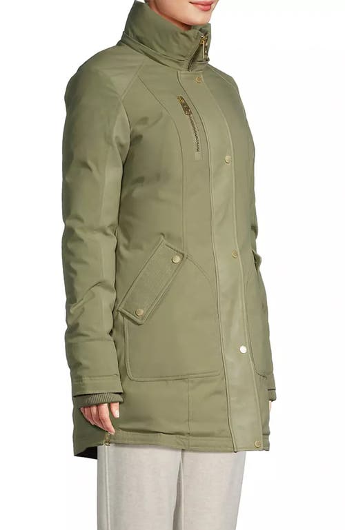 Shop Nicole Benisti Chelsea Parka Jacket In Moss