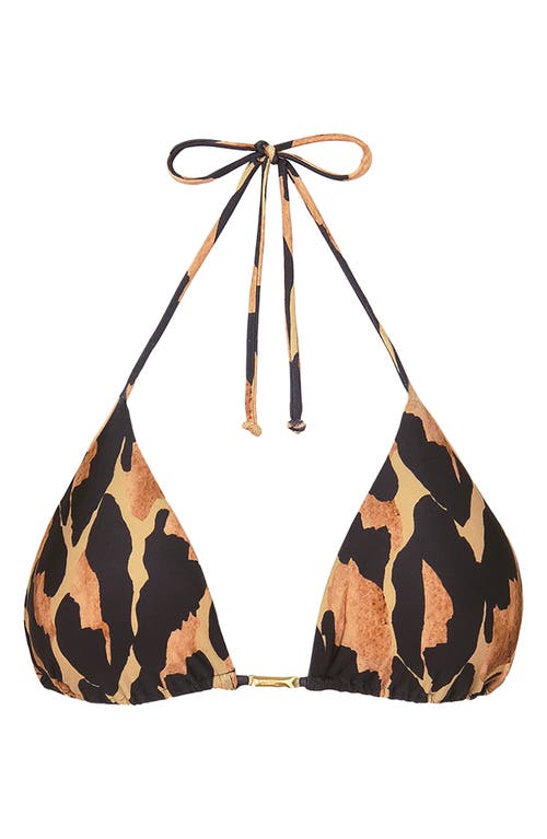Vix Swimwear Serena Tri Top In Black Multi
