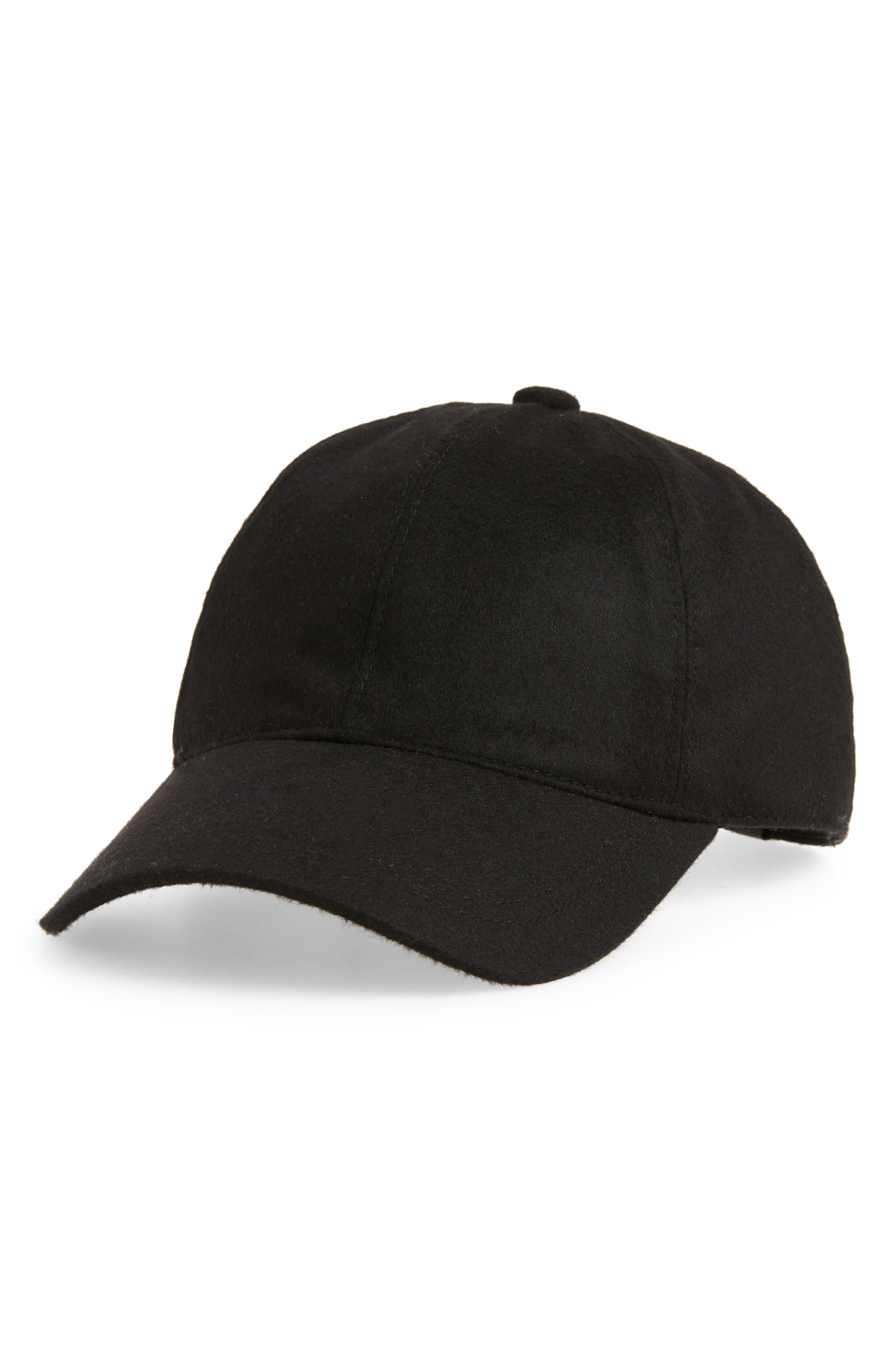 Vince Cashmere Baseball Cap in Black Cover