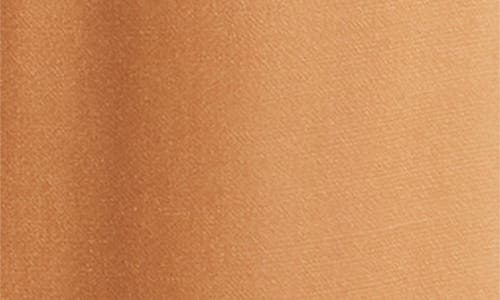 Shop Nordstrom Straight Leg Satin Pants In Tan Thrush