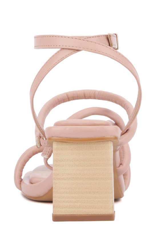 Fashion To Figure Ohara Strappy Block Heel Sandal In Light Pink