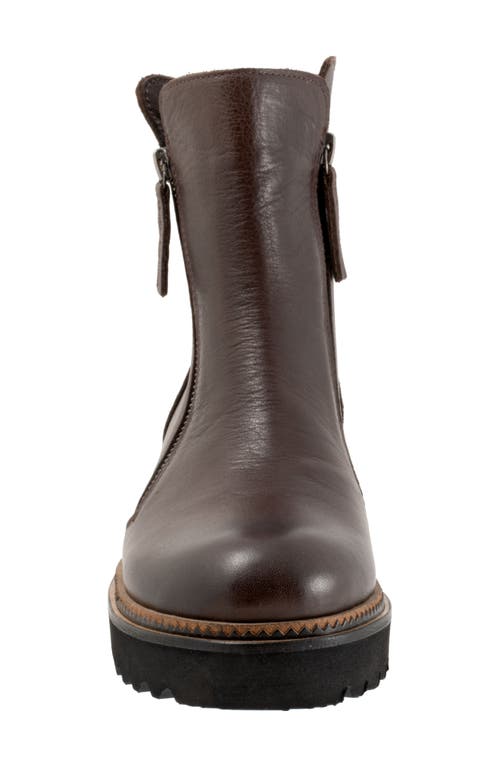 Bueno Ariana Zip-up Boot In Teak
