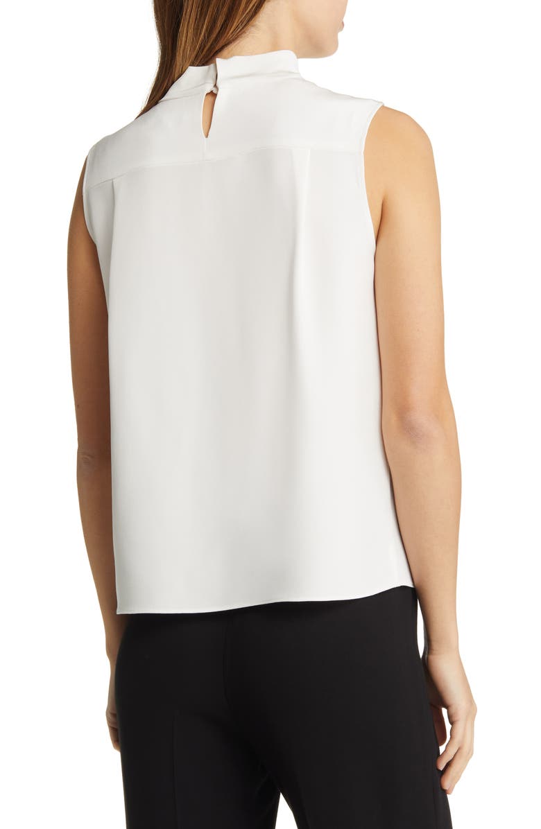 ARGENT Cowl Neck Sleeveless Silk Blouse | Nordstrom