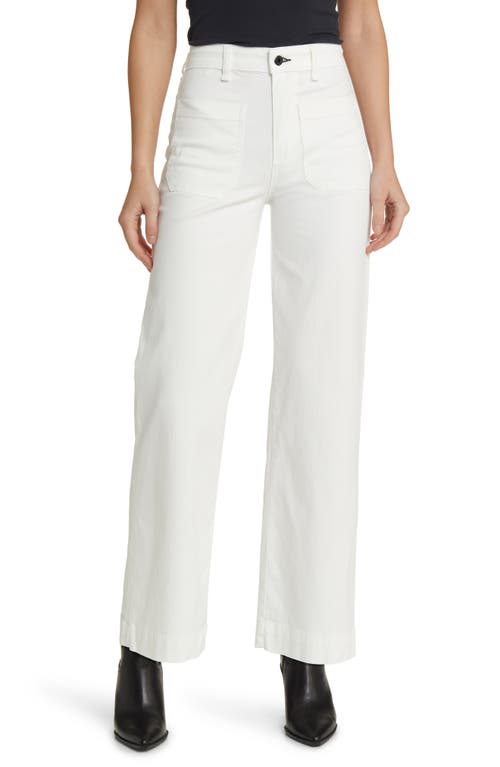 Sailor Wide Leg Twill Utility Pants in Ivory