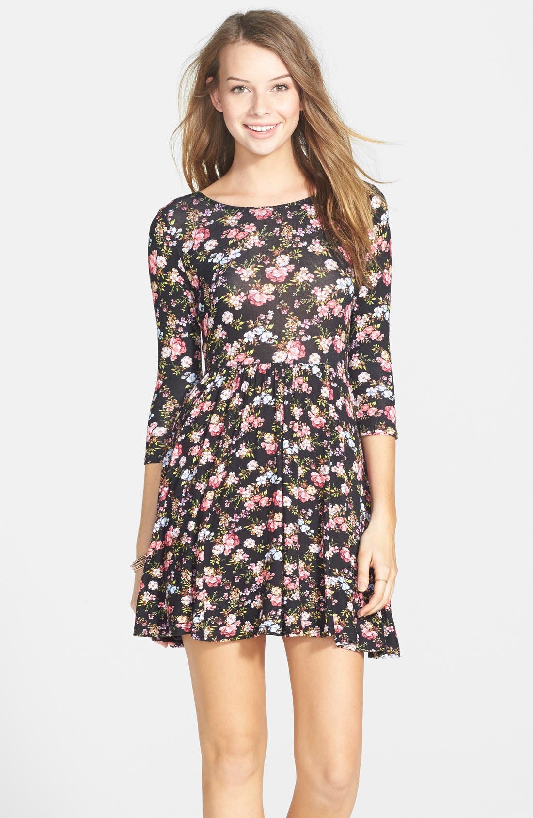Floral Print Skater Dress Nordstrom