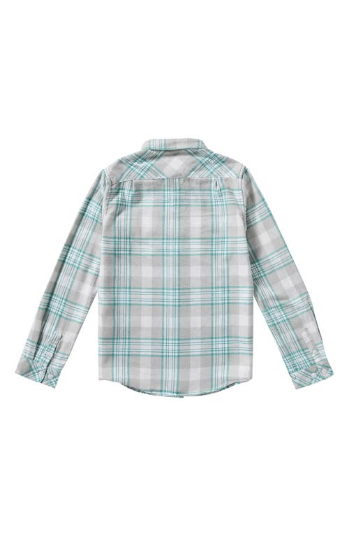 RVCA RVCA KIDS' THAT'LL WORK PLAID FLANNEL BUTTON-UP SHIRT 